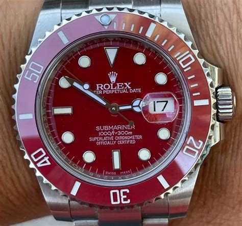 all red rolex sub|rolex red submariner for sale.